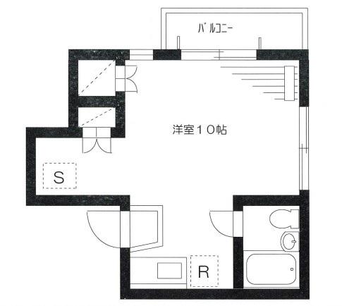 マルベリーハイム(ワンルーム/3階)の間取り写真