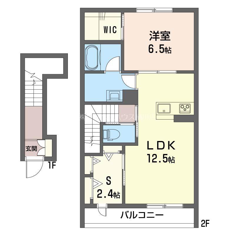 SHMグランツIII(1SLDK/2階)の間取り写真