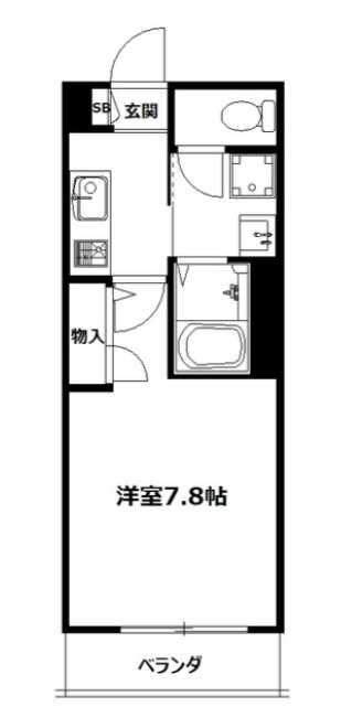 メゾンプレジール(1K/2階)の間取り写真