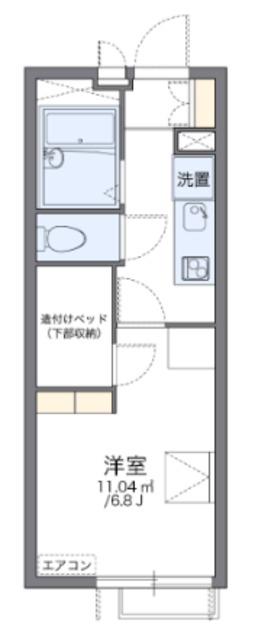 レオパレス大井(1K/3階)の間取り写真