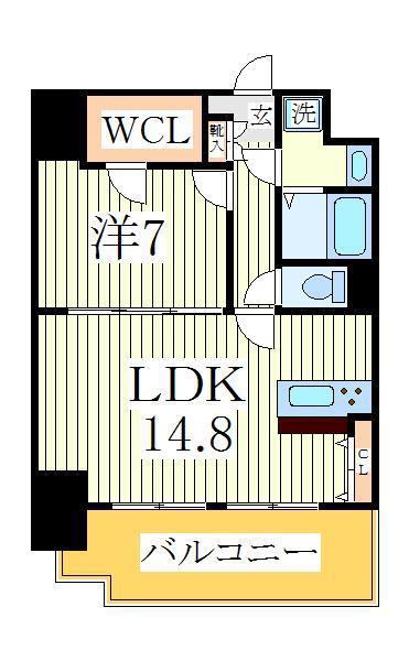 ARL GRACE HILL(1LDK/12階)の間取り写真