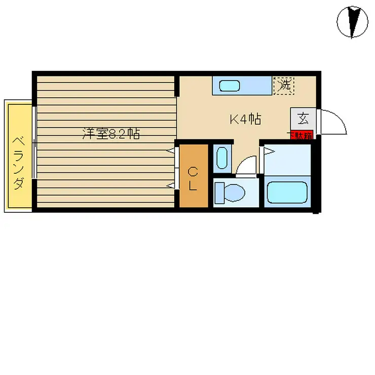 セカンドフルール 2階階 間取り