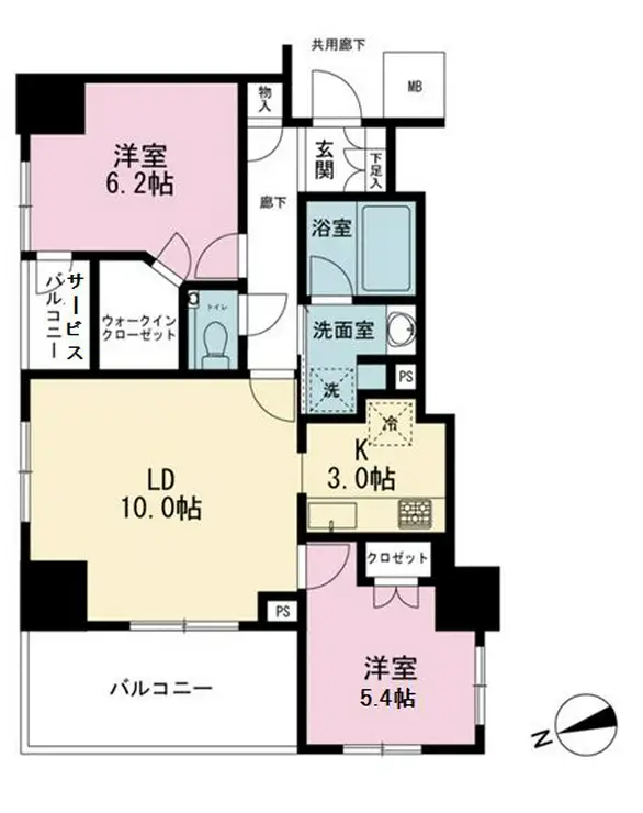 ブランズ日本橋茅場町 8階階 間取り