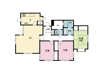 丸山台ロイヤルハイツ(3LDK/3階)の間取り写真