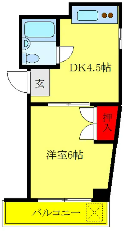 マンション麻衣 2階階 間取り