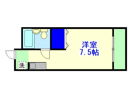 ガーデンハウスワン(ワンルーム/3階)の間取り写真