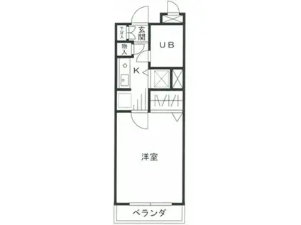NOMURA92(1K/1階)の間取り写真