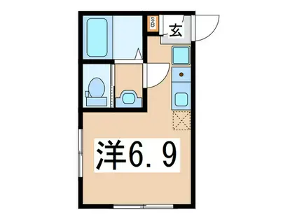 ラフィーナ-鶴見(ワンルーム/1階)の間取り写真