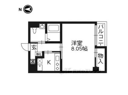 KEIZ FIVE(1K/3階)の間取り写真