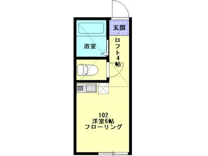 ユナイト田浦マルコ・ルッキネリ(ワンルーム/1階)の間取り写真