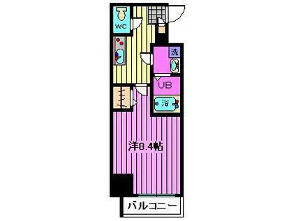 LIBR GRANT 大宮(1K/13階)の間取り写真
