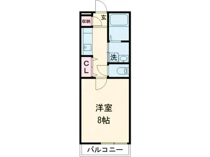 GRACE(1K/2階)の間取り写真