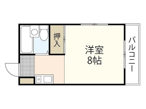 サンピア三滝(ワンルーム/3階)の間取り写真