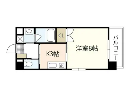 ソフィアコート光町(1K/7階)の間取り写真