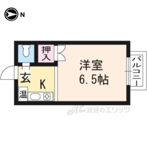 ヴィラ佐藤(1K/3階)の間取り写真