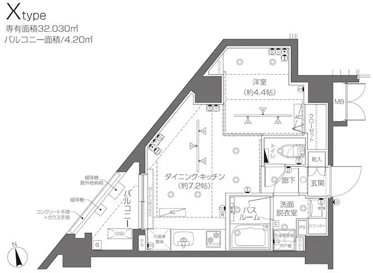 ZOOM大塚 4階階 間取り