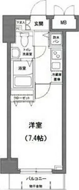 グランド・ガーラ日本橋茅場町 2階階 間取り