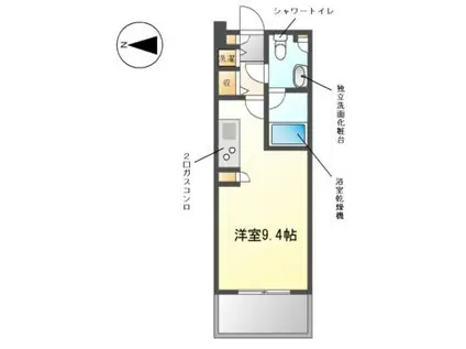 グラン・アベニュー西大須(ワンルーム/11階)の間取り写真