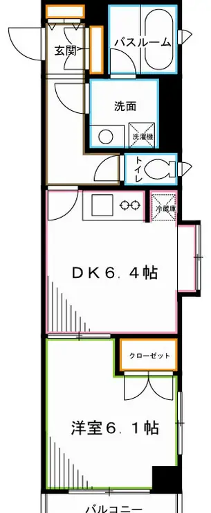 エクセリア荻窪 11階階 間取り