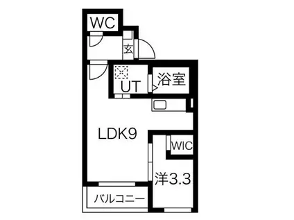 MOVE本陣GRANDE(1LDK/3階)の間取り写真