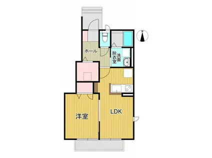 ドレミファ荘II(1LDK/1階)の間取り写真