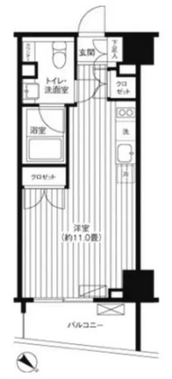 Ti-HIGASHIAZABU 2階階 間取り