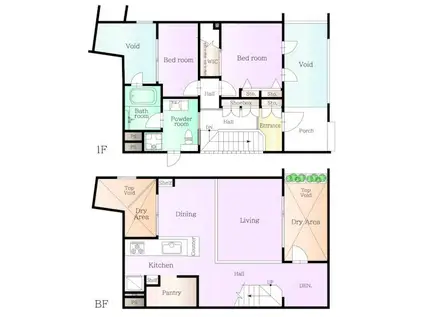 DSET荻窪(3LDK/B1階)の間取り写真