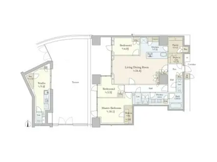 三田ガーデンヒルズ イーストヒル(3SLDK/1階)の間取り写真