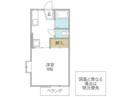 メゾンプレミール(1K/2階)の間取り写真
