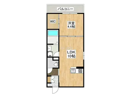 ARCA弥刀駅前(1LDK/1階)の間取り写真