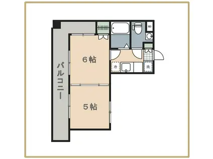 ロイヤルキャッスル(2K/11階)の間取り写真