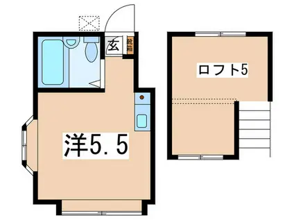 ネオステーションプラザ白楽(ワンルーム/1階)の間取り写真