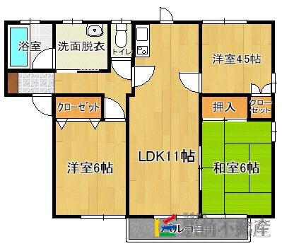 エランドール(3LDK/2階)の間取り写真