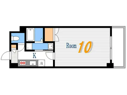 S-FORT中広通(1K/5階)の間取り写真