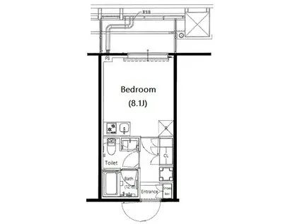 シティタワー大井町(ワンルーム/6階)の間取り写真