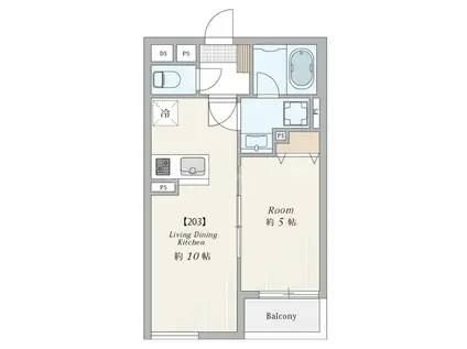 TAIL VILLAGE N.K(1LDK/2階)の間取り写真