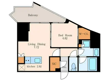 GRAN CIEL 南青山(1LDK/9階)の間取り写真