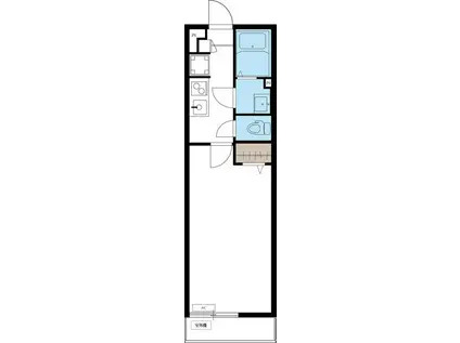 リブリ・URBAN TRUST(1K/3階)の間取り写真