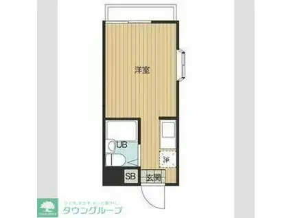 シティホームズ北坂戸2(ワンルーム/1階)の間取り写真