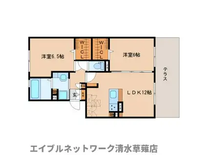 レスポワール(2LDK/1階)の間取り写真