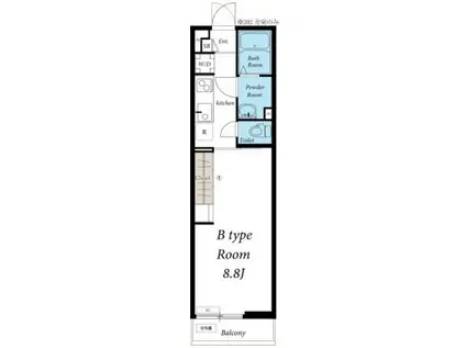 リブリ・MNメゾン(1K/1階)の間取り写真