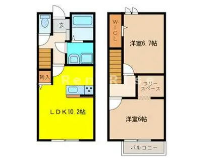 メゾン宮町(2LDK/1階)の間取り写真
