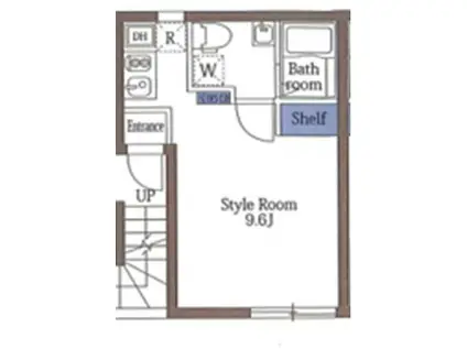 ハレレア横浜反町(ワンルーム/2階)の間取り写真