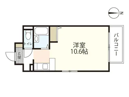 イースト PAL-ACE(ワンルーム/5階)の間取り写真