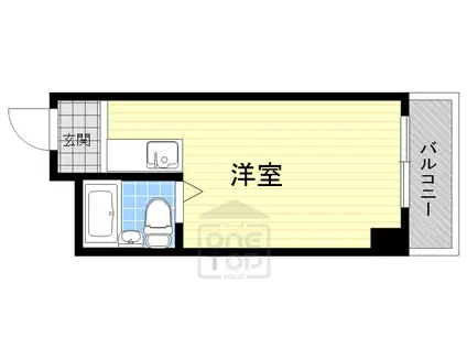 ユニバーサルコート柴原(ワンルーム/3階)の間取り写真