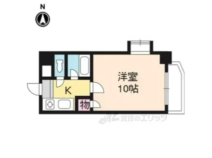 ラ・フロール小山(1K/1階)の間取り写真