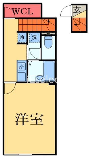 レオネクストサンハイツD(1K/2階)の間取り写真
