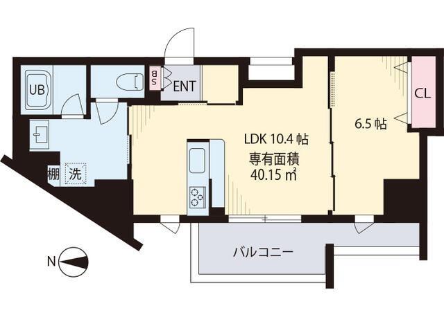 VEREDA NAKANO(1LDK/9階)の間取り写真