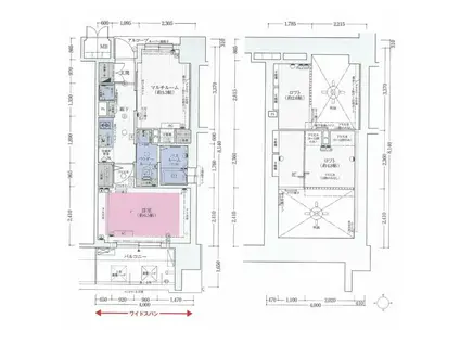 エステムコート名古屋駅前コア(2K/8階)の間取り写真
