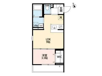 桜ノ杜 -SAKURANOMORI-(1LDK/1階)の間取り写真